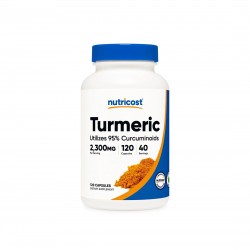 Кости и стави - Turmeric Куркума 766 mg + Черен пипер 5 mg, 120 капсули