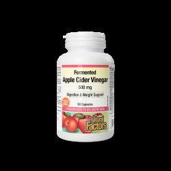 Apple Cider Vinegar/ Ябълков оцет 500 mg х 90 капсули Natural Factors