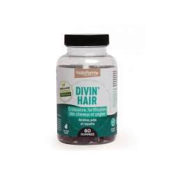 Коса и нокти - Gummies Divin Hair, 60 желирани таблетки