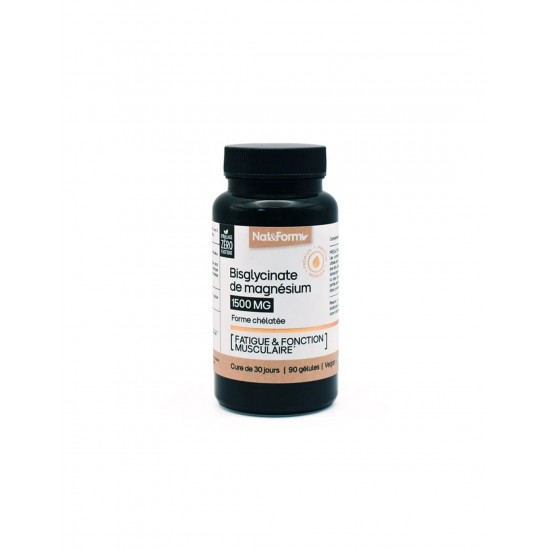 Мускулна, сърдечна и нервна система - Магнезий (бисглицинат), 100 mg х 90 капсули