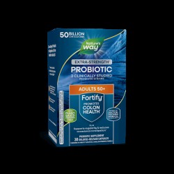 Пробиотик + пребиотици 50+ високо дозирани - Fortify Age 50+ Probiotic Extra Strength, 50 млрд. активни пробиотици, 30 капсули