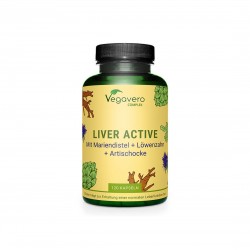 Liver Active Complex/ Билкова смес за черния дроб, 90 капсули, 100 Vegan Vegavero