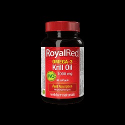 Omega-3 Krill Oil RoyalRed®/ Омега-3 Крил масло 1000 mg x 30 софтгел капсули Webber Naturals