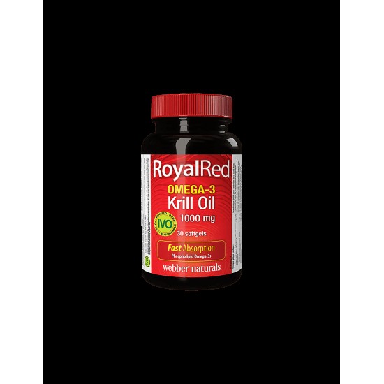 Omega-3 Krill Oil RoyalRed®/ Омега-3 Крил масло 1000 mg x 30 софтгел капсули Webber Naturals