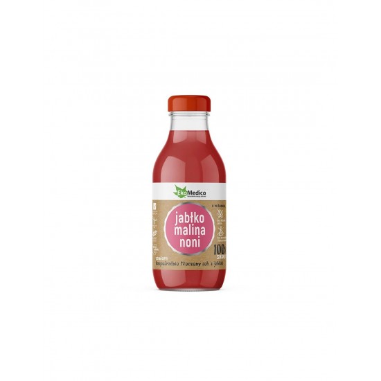 Сок от ябълки, малини и нони - Имунитет и добро храносмилане, 300 ml