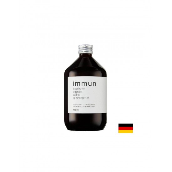 Еликсир за силен имунитет - Oxymel Immun с мащерка, живовляк, амла, шипка и салвия, 500 ml, 50 дози
