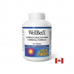 WellBetX® Complete Diabetic/ Мултивитамини за диабетици x 120 таблетки Natural Factors