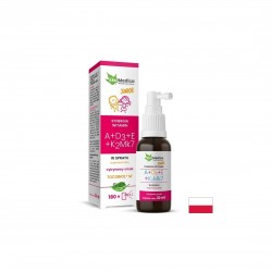 Грижа за костите - Витамини А + D3 + E + K2, 30 ml, орален спрей, 180 дози