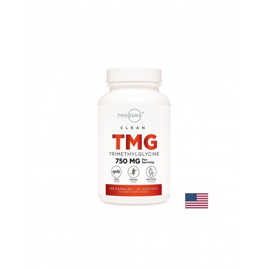 Поддържа нормалните нива на хомоцистеина - TMG (триметил глицин) TypeZero™, 750 mg х 120 капсули