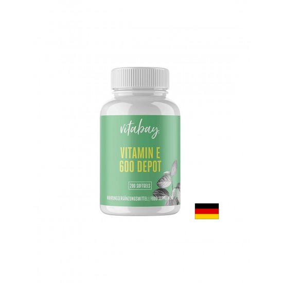 Vitamin E - Витамин Е 300 IU, 200 софтгел капсули Vitabay