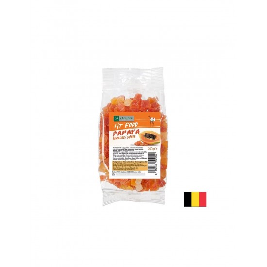 Сушен плод от папая на кубчета, 250 g