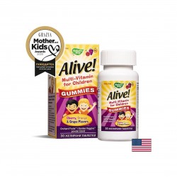 Alive! Multi-Vitamin for Children Gummies / Алайв! Мултивитамини за деца, 30 желирани таблетки Nature’s Way