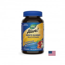 Alive! Mens Gummy Complete Multivitamin / Алайв! Мултивитамини за мъже, 60 желирани таблетки Nature’s Way