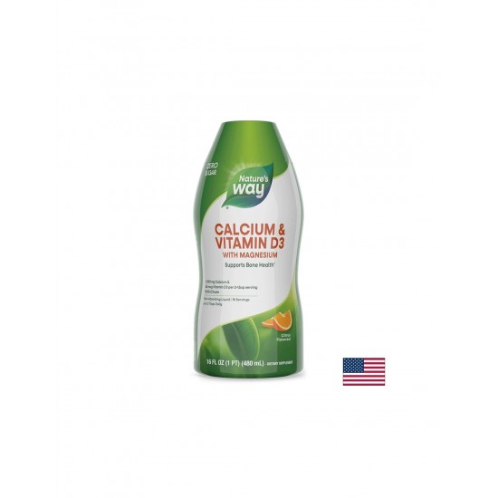 Calcium & Vitamin D3/ Калций и Витамин D3 х 480 ml Nature’s Way