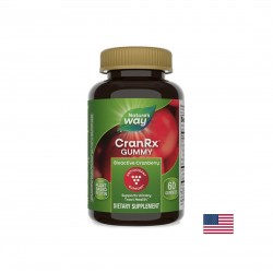 CranRx® Gummies Urinary Health / Грижа за уринарния тракт с Червена боровинка, Д-маноза и витамин С х 60 желирани таблетки Nature’s Way