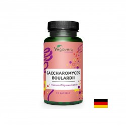 Saccharomyces Boulardii + Mannan-Oligosaccharide (MOS)/ Сахаромицес боларди + Мананови олигозахариди, 120 капсули, 100% Vegan Vegavero
