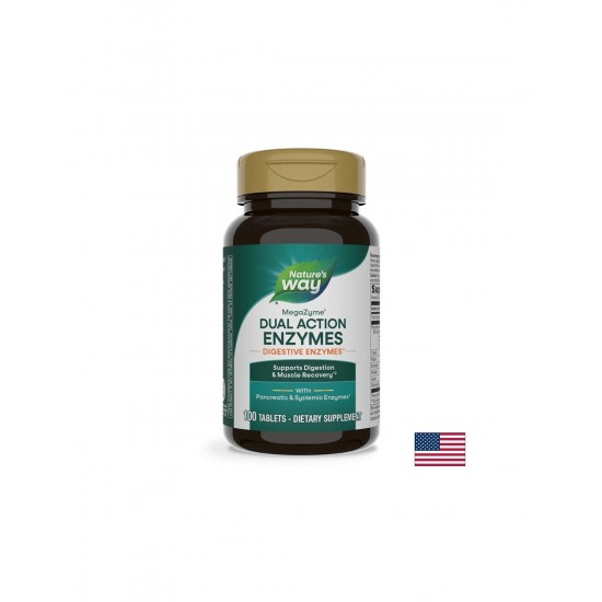 Mega-Zyme Pancreatic Enzymes - Панкреатични ензими, 100 таблетки Nature’s Way