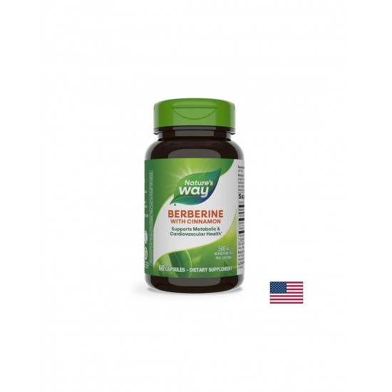 Берберин + канела - Баланс на кръвната захар и метаболитна подкрепа, 60 капсули