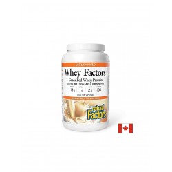 Чист суроватъчен протеин Whey Factors® - Неовкусен, за мускули и възстановяване, 1 kg прах