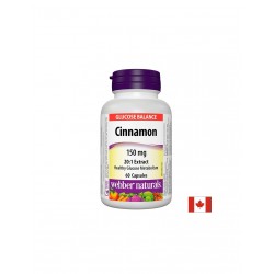 Канела - За балансирани нива на кръвната захар, 150 mg х 60 капсули