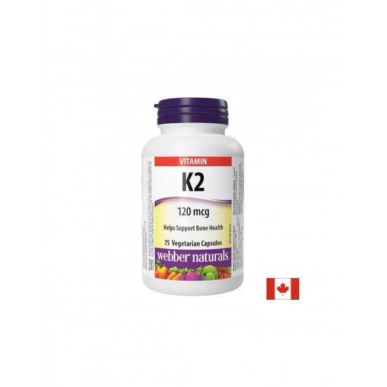Витамин K2 - За здрави кости и кръвоносни съдове, 120 µg х 75 капсули