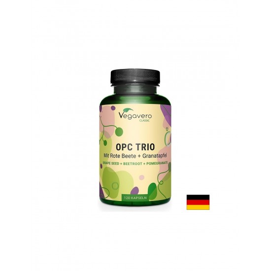 Антиоксидантна формула с олигомерни проантоцианидини, червено цвекло и нар, 120 капсули