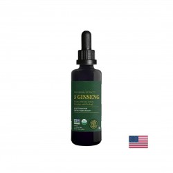 5 Ginseng Raw Herbal Extract™ – Енергия, издръжливост и жизнен тонус с 5 вида женшен, 59.2 ml капки