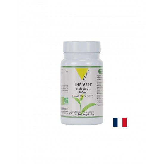 Зелен чай – Антиоксидантна защита и контрол на теглото, 500 mg, 30 капсули