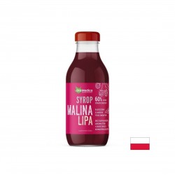 Малина + Липа – Успокоява гърлото и подкрепя имунитета, сироп 300 ml