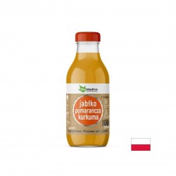 Ябълка + Портокал + Куркума – Тонус и антиоксидантна подкрепа, сок 300 ml