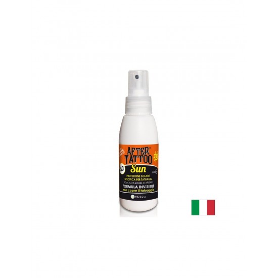 Слънцезащитен спрей SPF 50+ – За татуирана кожа с алое вера и витамин Е, After Tattoo Sun, 75 ml