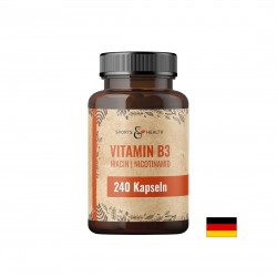 Витамин B3 – Енергия, метаболизъм и здрава кожа, 500 mg, 240 капсули