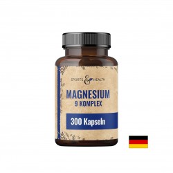 Магнезий 200 mg (комплекс от 9 форми) + B6 и Пантотенова киселина – За мускули, енергия и нервна система, 300 капсули