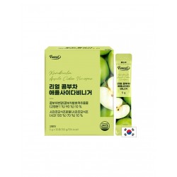 Ферментирала комбуча и ябълков оцет – освежаваща напитка - Контрол на кръвната захар, апетита и теглото, 30 сашета