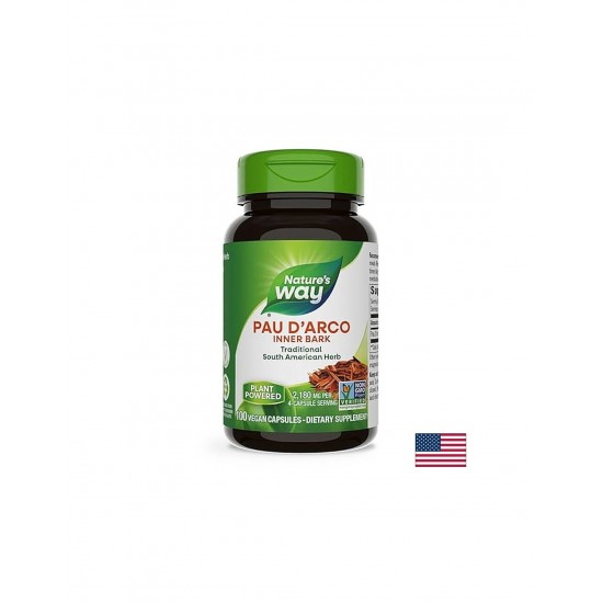 Pau D`Arco Inner Bark/ Мравчено дърво (вътрешна кора) х 100 капсули Nature’s Way