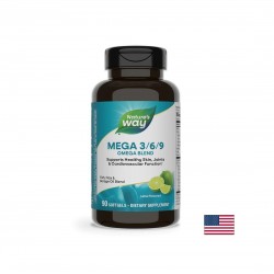 Mega 3/6/9 Omega Blend/ Омега 3/6/9, 90 софтгел капсули Nature’s Way