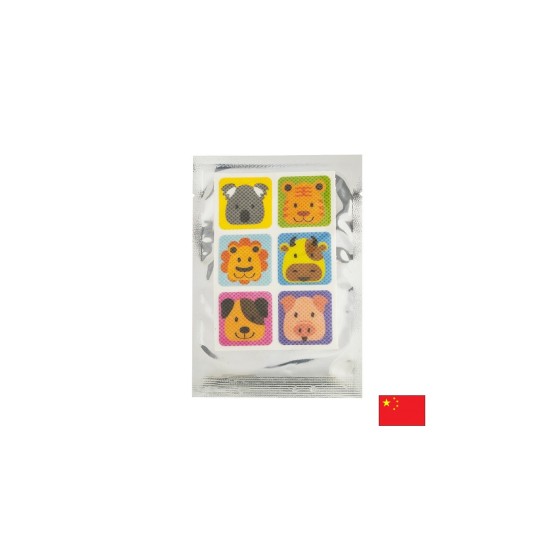 Репелентни лепенки „Животни“ – С цитронела за естествена защита от комари, 6 броя Репелентни лепенки „Животни“ – С цитронела за естествена защита от комари, 6 броя