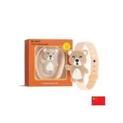 Репелентна гривна „Мече“ за деца – Натурална защита от комари с етерични масла