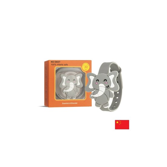 Репелентна гривна „Слонче“ за деца – Натурална защита от комари с етерични масла Репелентна гривна „Слонче“ за деца – Натурална защита от комари с етерични масла