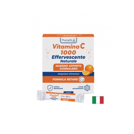 Витамин C 1000 mg + Витамин B2 25 mg – Имунитет и антиоксидантна защита, 30 сашета