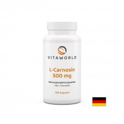 L-Карнозин 500 mg – Клетъчна защита и мозъчна функция, 100 капсули