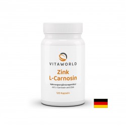 Цинк (бисглицинат) 15 mg + L-Карнозин 300 mg – За имунитет и клетъчна защита, 120 капсули