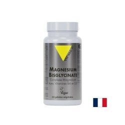 Магнезий (бисглицинат) + Витамини B6 и D3 – За мускули и кости, 60 капсули