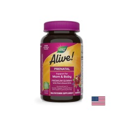 Alive! - Алайв Премиум мултивитамини за бременни, 75 желирани таблетки Nature’s Way
