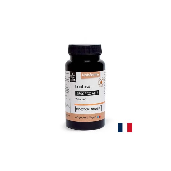 Лактаза – При лактозна непоносимост, 9000 FCC, 60 капсули