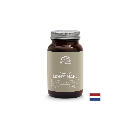 Имунитет и мозъчна функция - Лъвска грива Био, 60 капсули Mattisson Healthstyle