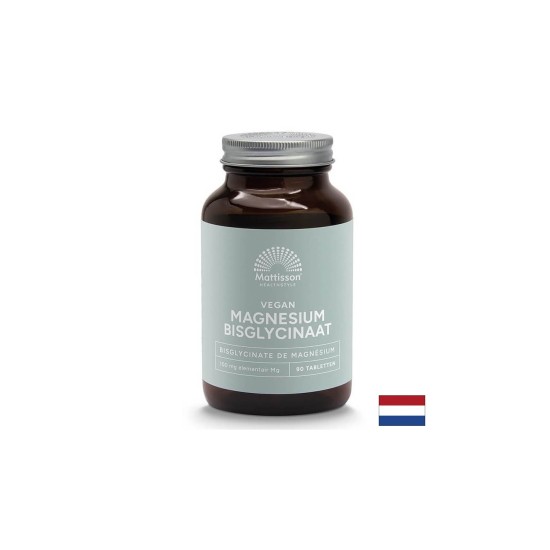 Сърдечна и мускулна функция - Магнезий (бисглицинат), 90 таблетки Mattisson Healthstyle