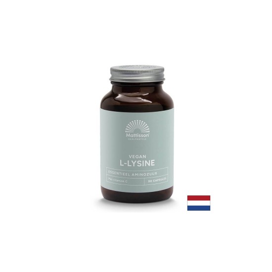 Херпес симплекс, кости и стави - Л-Лизин + Витамин С, 90 капсули Mattisson Healthstyle