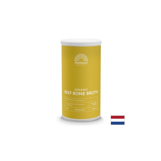 Телешки костен бульон БИО - Богат на колаген, протеини, аминокиселини и минерали - 180 g, прах, 18 или 9 дози