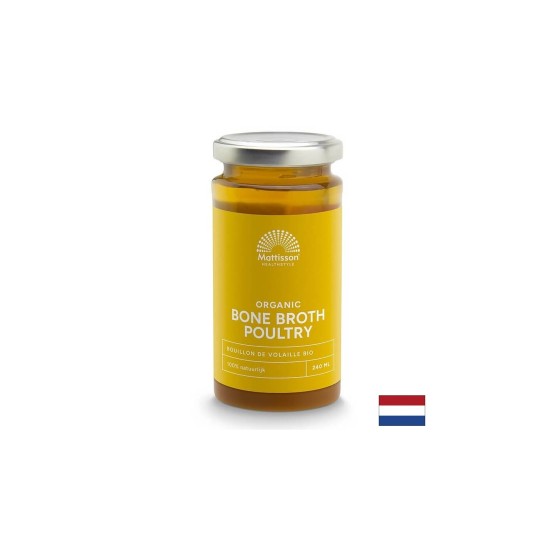 Костен бульон от домашни птици Био, 240 ml Mattisson Healthstyle